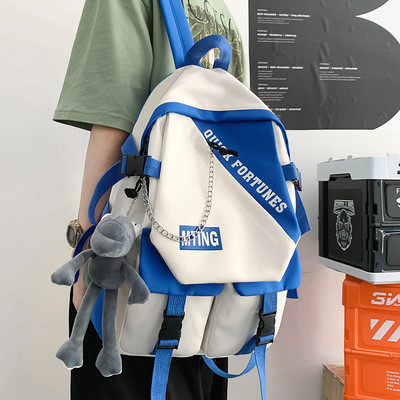 Muški tekstilni ruksak s privjeskom za ključeve