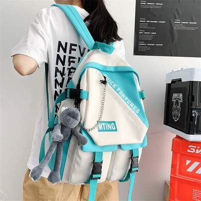 Muški tekstilni ruksak s privjeskom za ključeve