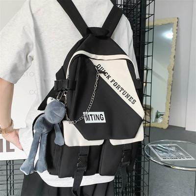 Muški tekstilni ruksak s privjeskom za ključeve