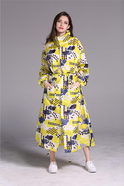 Uus mood pikendada meeste ja naiste vihmamantlit õhuke pontšo naistele veekindel pikk hingav vihmajope täiskasvanutele mõeldud vihmamantlid