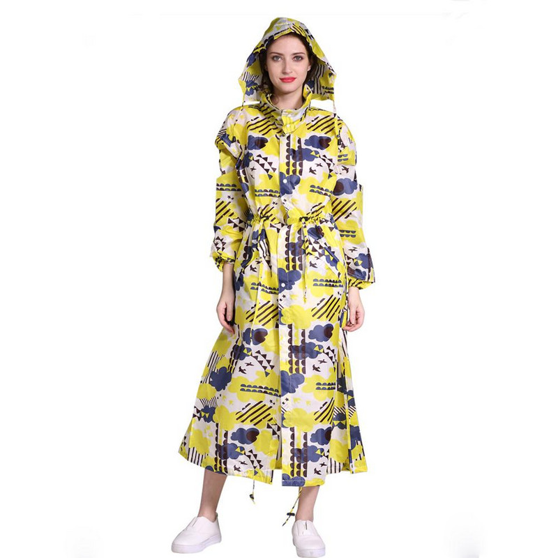 Uus mood pikendada meeste ja naiste vihmamantlit õhuke pontšo naistele veekindel pikk hingav vihmajope täiskasvanutele mõeldud vihmamantlid