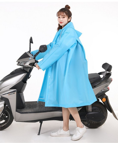 Divatos EVA női esőkabát, vastagított, vízálló esőkabát, női átlátszó, átlátszó, vízálló esőruházat