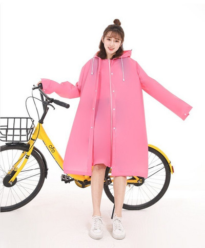 Divatos EVA női esőkabát, vastagított, vízálló esőkabát, női átlátszó, átlátszó, vízálló esőruházat