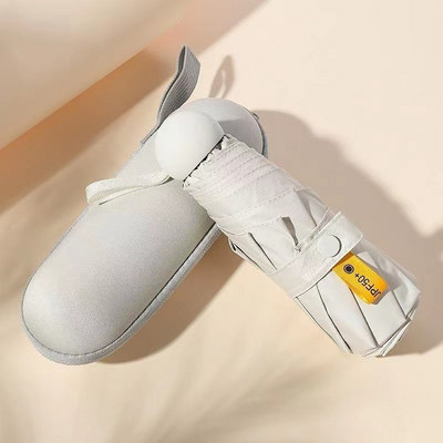 Mini umbrelă cu cinci ori Capsule de fructe Umbrelă de soare pentru femei Protecție solară Protecție UV Umbrelă de soare pliabilă