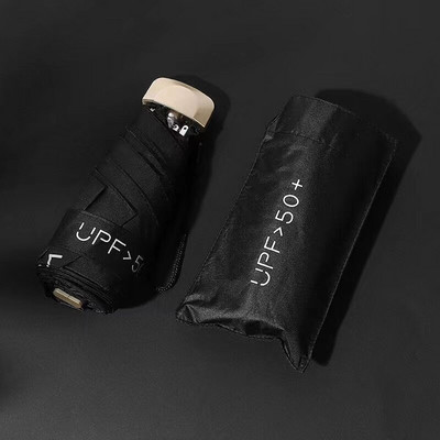 Mini umbrelă cu cinci ori Capsule de fructe Umbrelă de soare pentru femei Protecție solară Protecție UV Umbrelă de soare pliabilă