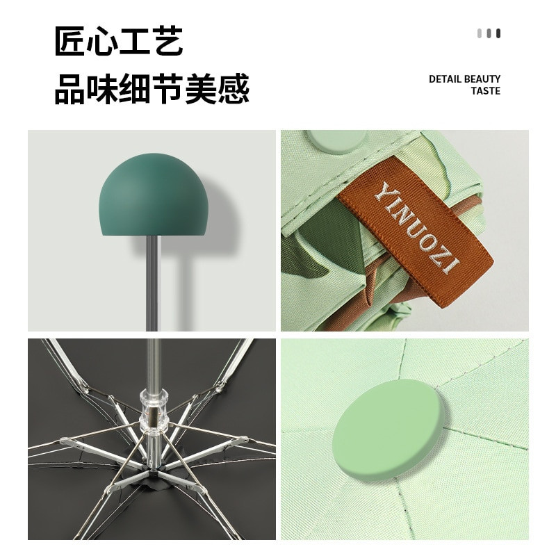 Mini umbrelă cu cinci ori Capsule de fructe Umbrelă de soare pentru femei Protecție solară Protecție UV Umbrelă de soare pliabilă