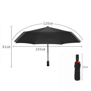 Αυτόματη αναδιπλούμενη διπλή στρώση Ισχυρή αντιανεμική ομπρέλα βροχής ανδρική Ομπρέλα ηλίου Ten Bone Large Business Ομπρέλες για Γυναικεία Ανδρικά