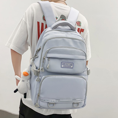 Pánsky textilný batoh s logom a prednými vreckami na zips