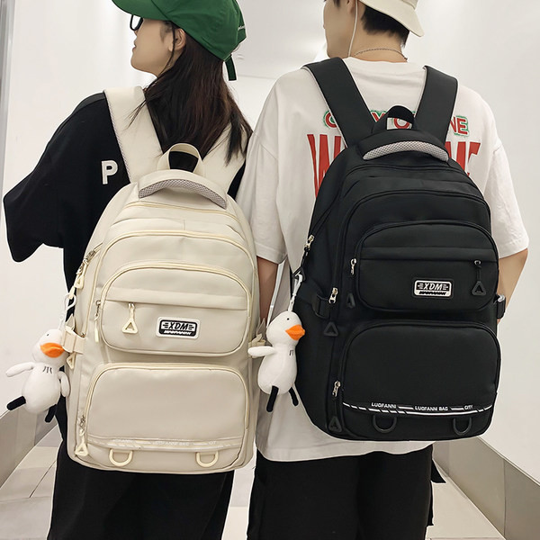 Pánsky textilný batoh s logom a prednými vreckami na zips