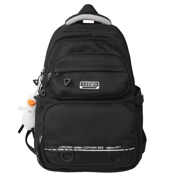 Pánsky textilný batoh s logom a prednými vreckami na zips