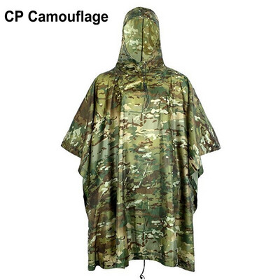 Poncho purtabil impermeabil Husă de camuflaj pentru haine de vânătoare de camping Adăpost poncho multifuncțional Pelernă de ploaie militară de urgență