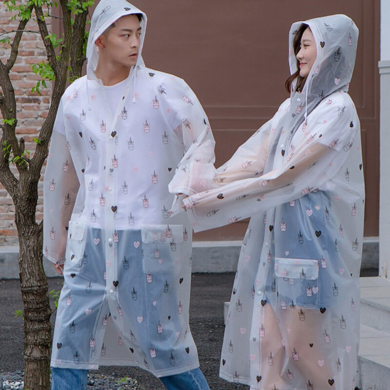 Univerzálny nepremokavý pršiplášť pre ženy a mužov na turistiku, turistiku a outdoor, dlhý dažďový vetrovka, módny priehľadný pršiplášť pre dospelých