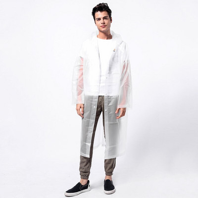 Jednorazový zahustený pršiplášť pre dospelých, outdoorový, cestovný, módny, ľahký jednorazový pršiplášť