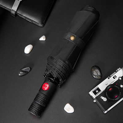 Umbrelă de afaceri nouă, complet automată, trei umbrelă pliabilă pentru bărbați, femei, umbrelă de ploaie pentru femei, umbrelă de lux rezistentă la vânt pentru bărbați