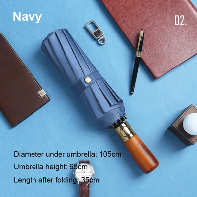 Umbrelă de afaceri nouă, complet automată, trei umbrelă pliabilă pentru bărbați, femei, umbrelă de ploaie pentru femei, umbrelă de lux rezistentă la vânt pentru bărbați