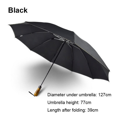 Umbrelă de afaceri nouă, complet automată, trei umbrelă pliabilă pentru bărbați, femei, umbrelă de ploaie pentru femei, umbrelă de lux rezistentă la vânt pentru bărbați