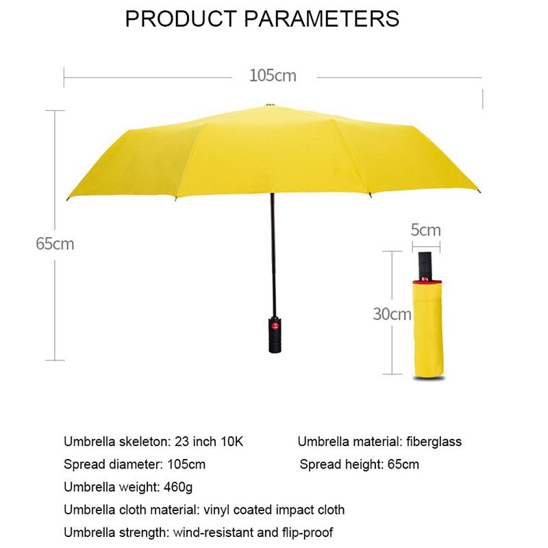 Umbrelă de afaceri nouă, complet automată, trei umbrelă pliabilă pentru bărbați, femei, umbrelă de ploaie pentru femei, umbrelă de lux rezistentă la vânt pentru bărbați