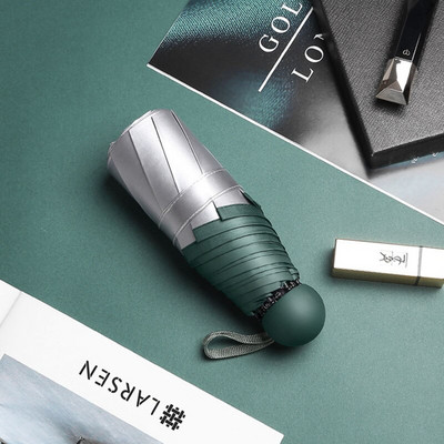 Nový 8-rebrový vreckový mini dáždnik s UV ochranou, slnečný dáždnik, vetruodolný, ľahký, skladací, prenosný dáždnik pre ženy a deti