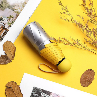 Nový 8-rebrový vreckový mini dáždnik s UV ochranou, slnečný dáždnik, vetruodolný, ľahký, skladací, prenosný dáždnik pre ženy a deti