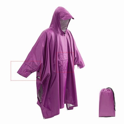 3 v 1 multifunkčný pršiplášť, cestovný, dažďový pončo, batoh, kvalitný turistický pršiplášť, markíza, kempingový nepremokavý stan