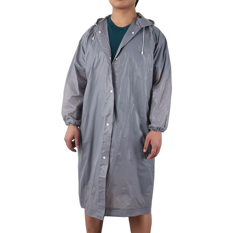 Móda pre ženy, mužov, priehľadný pršiplášť z EVA, prenosný, vonkajší, cestovný, nepremokavý, kempingový, s kapucňou, plastový pršiplášť