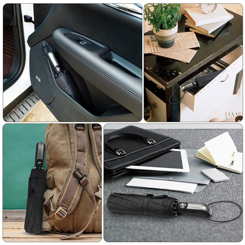 Vetruodolný kovový zliatinový skladací dáždnik, odolný voči dažďu pre mužov, 10K silný slnečník pre ženy, služobné cesty, prenosné automatické dáždniky