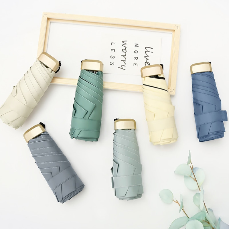 Umbrelă de soare Mini umbrelă foarte mică Umbrelă de vinil de buzunar Protecție solară și protecție ultravioletă Umbrelă de soare