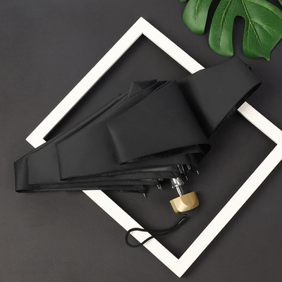 Veľmi malý UV slnečný dáždnik s vreckom, mini dáždnik s ochranou pred slnkom a ultrafialovým žiarením, čierny povlak