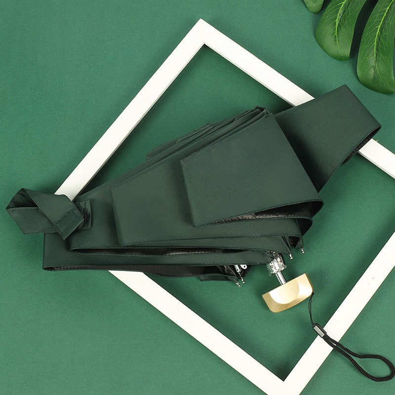 Veľmi malý UV slnečný dáždnik s vreckom, mini dáždnik s ochranou pred slnkom a ultrafialovým žiarením, čierny povlak