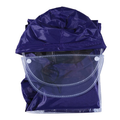 Univerzálna nepremokavá pláštenka s kapucňou, pláštenka s pončom pre mobilitu, skútre, motocykle, bicykle, modrá