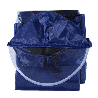 Univerzálna nepremokavá pláštenka s kapucňou, pláštenka s pončom pre mobilitu, skútre, motocykle, bicykle, modrá