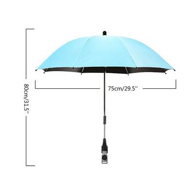 Suport pentru umbrelă pentru cărucior pentru copii, flexibil, reglabil