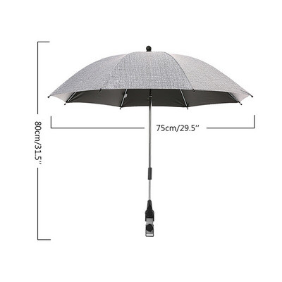 Suport pentru umbrelă pentru cărucior pentru copii, flexibil, reglabil