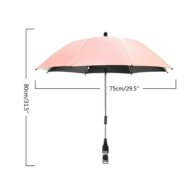 Suport pentru umbrelă pentru cărucior pentru copii, flexibil, reglabil