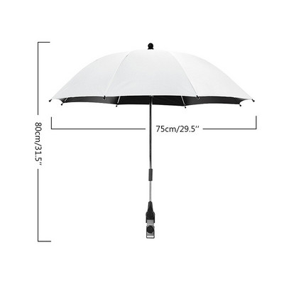 Suport pentru umbrelă pentru cărucior pentru copii, flexibil, reglabil