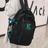 Moderný pánsky batoh s nápisom a 3D prvkom