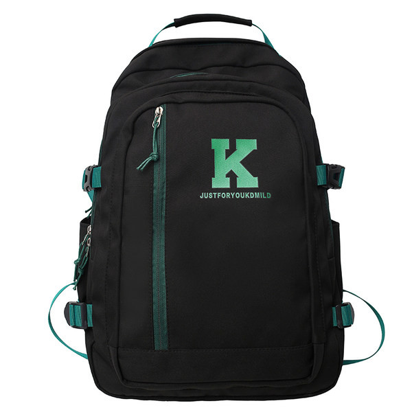 Moderný pánsky batoh s nápisom a 3D prvkom