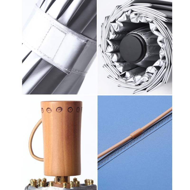 Silný vetruodolný 3-skladací manuálny dáždnik 16K pre mužov, slnečník pre ženy, veľké dáždniky do dažďa, super ochrana pred slnkom a UV žiarením