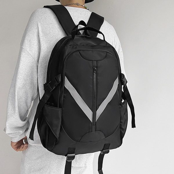 Muški tekstilni ruksak s patentnim zatvaračem