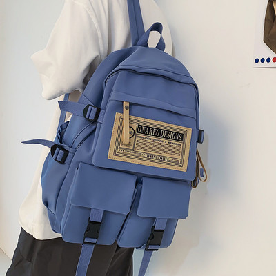 Pánsky batoh s výšivkou a vonkajšími vreckami