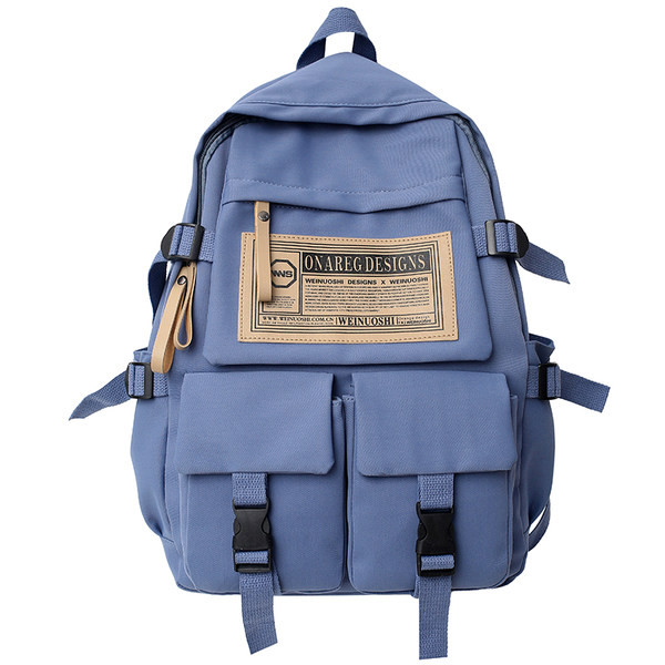 Pánsky batoh s výšivkou a vonkajšími vreckami