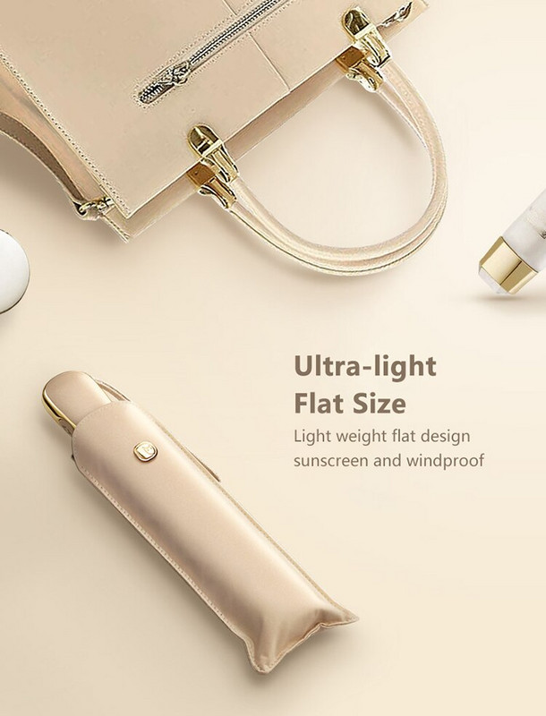 Automātiskais lietussargs lietus meitenei īpaši viegls ceļojumu sauļošanās lietussargs meitenei pret UV pārnēsājams manuāli salokāms lietussargs