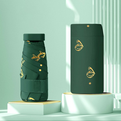 Luksuzni mini ženski kišobran Anti-ultraljubičasti suncobran Vanjski UV prijenosni putni suncobran Sklopivi kišobrani