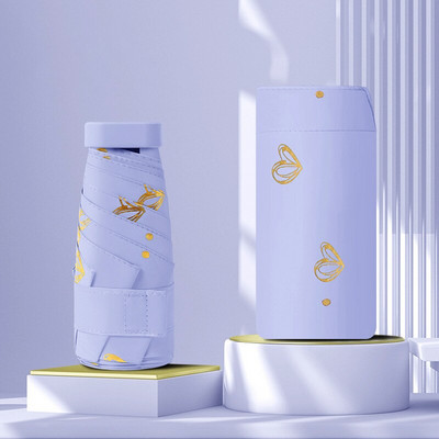 Luksuzni mini ženski kišobran Anti-ultraljubičasti suncobran Vanjski UV prijenosni putni suncobran Sklopivi kišobrani