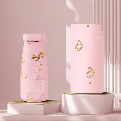 Luksuzni mini ženski kišobran Anti-ultraljubičasti suncobran Vanjski UV prijenosni putni suncobran Sklopivi kišobrani