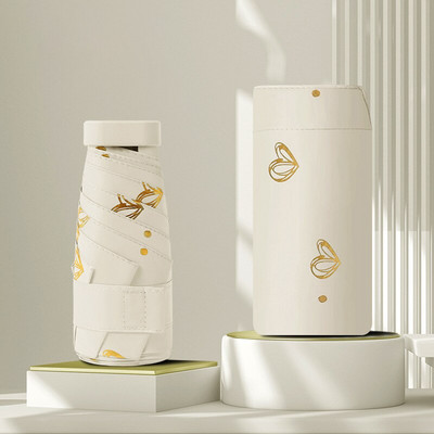 Luksuzni mini ženski kišobran Anti-ultraljubičasti suncobran Vanjski UV prijenosni putni suncobran Sklopivi kišobrani