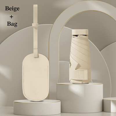 Luksuzni mini ženski kišobran Anti-ultraljubičasti suncobran Vanjski UV prijenosni putni suncobran Sklopivi kišobrani