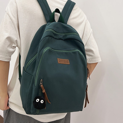 Rucsac cu logo unisex pentru bărbați și femei, cu închidere cu fermoar