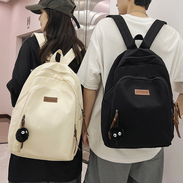 Rucsac cu logo unisex pentru bărbați și femei, cu închidere cu fermoar