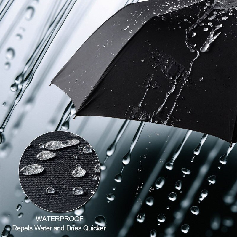 125 cm veľký automatický dáždnik najvyššej kvality, 3-násobný, vetruodolný, 10K, veľký vonkajší dáždnik do auta, mužský, ženský, paraguay, slnečník